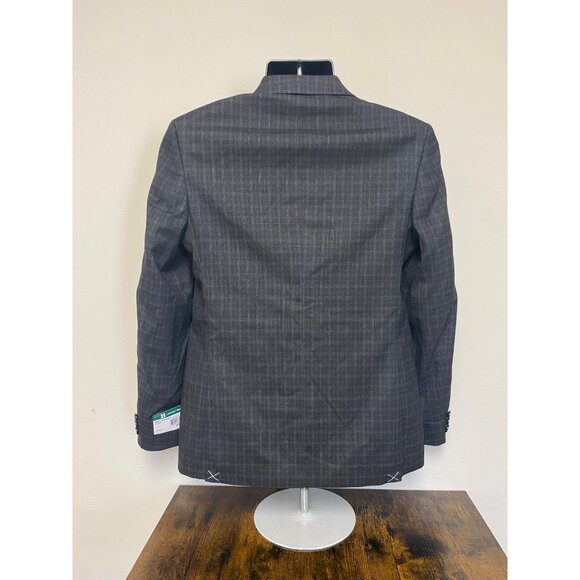 Brooks Brothers Big Boys Charcoal Long Sleeve Classic Suit Jacket Size 18R NWT - Picture 3 of 5